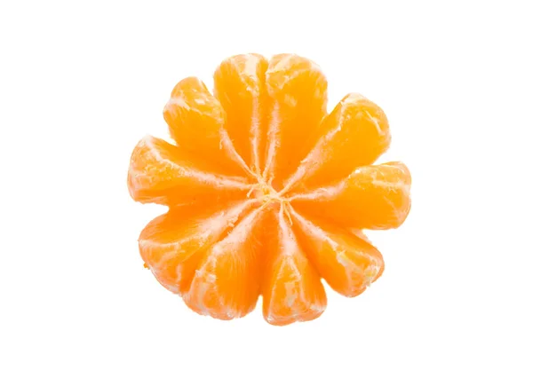 Mandarine Isolée Sur Fond Blanc — Photo