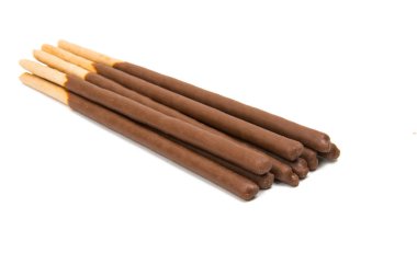 İzole Çikolata Bisküvi sopa