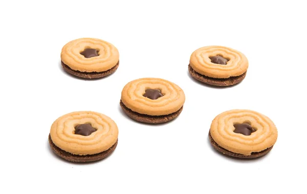 Double cookie isolated — Stock Photo, Image