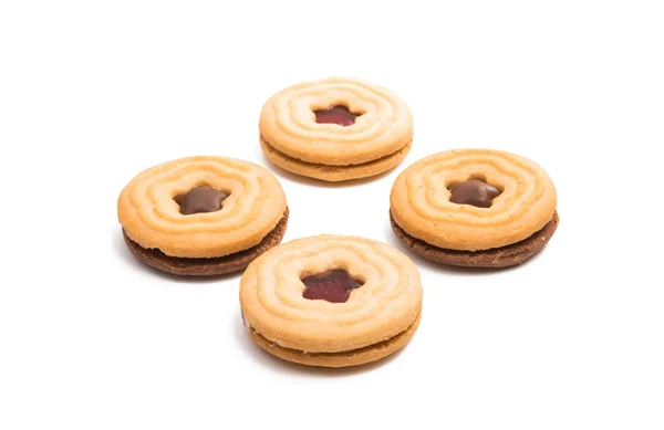 Διπλό cookie απομονωμένες — Φωτογραφία Αρχείου
