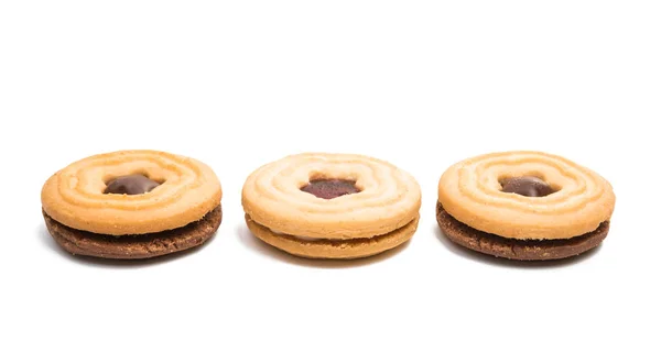 Doppio cookie isolato — Foto Stock