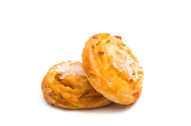 fırında pasta izole 