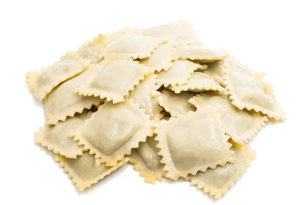 Ravioli Geïsoleerd Witte Achtergrond — Stockfoto