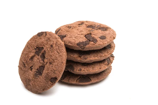 Chocolate chip cookies with chocolate — Stock Photo, Image