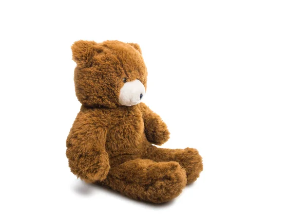 Ведмідь м'яка іграшка ізольована — стокове фото