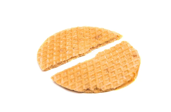 Nederlandse wafels geïsoleerd — Stockfoto