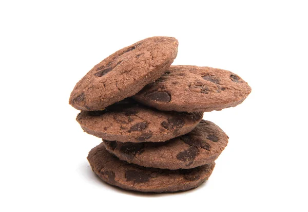 Galletas de chispas de chocolate con chocolate — Foto de Stock