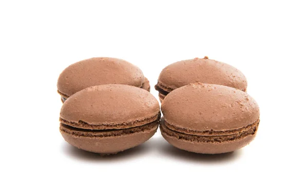 Chocolade macaron macaroon cookie dessert — Stockfoto