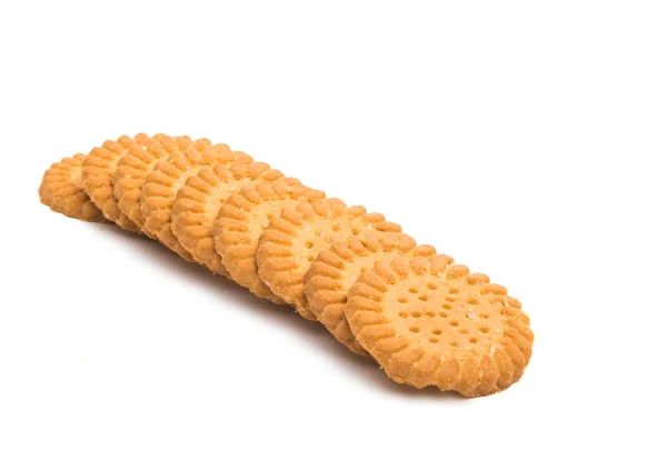 Smör cookies isolerade — Stockfoto