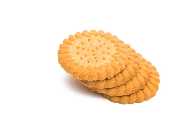 Smör cookies isolerade — Stockfoto