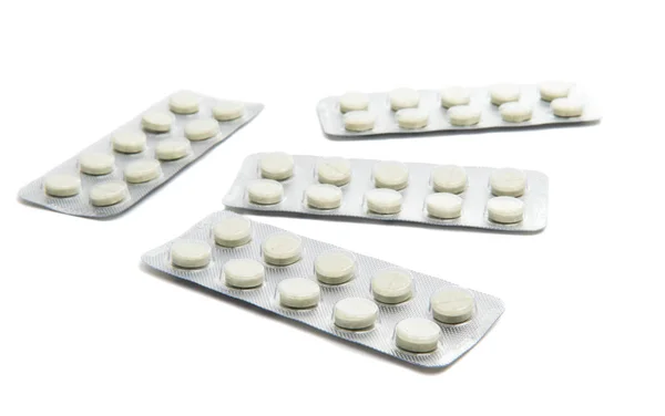 Medikamententabletten in einer unbenutzten Blisterpackung — Stockfoto