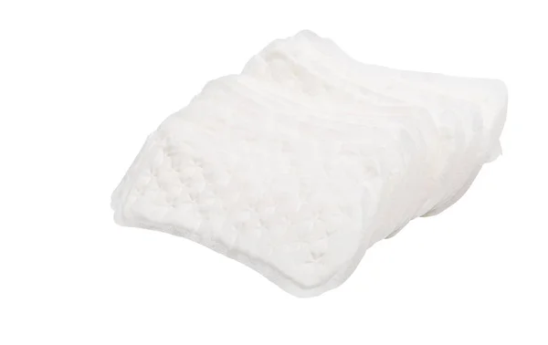 Стек гігієнічних серветок (або рушників або подушечок ) — стокове фото