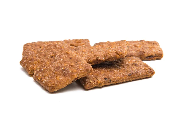 Biscoitos com passas isoladas — Fotografia de Stock