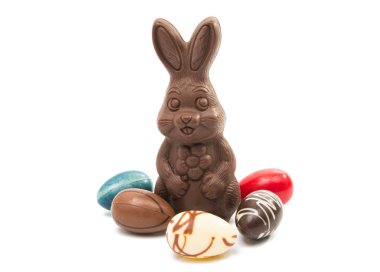 çikolata bunny izole 