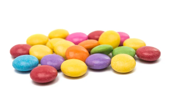 Píldoras de chocolate multicolor dulces — Foto de Stock