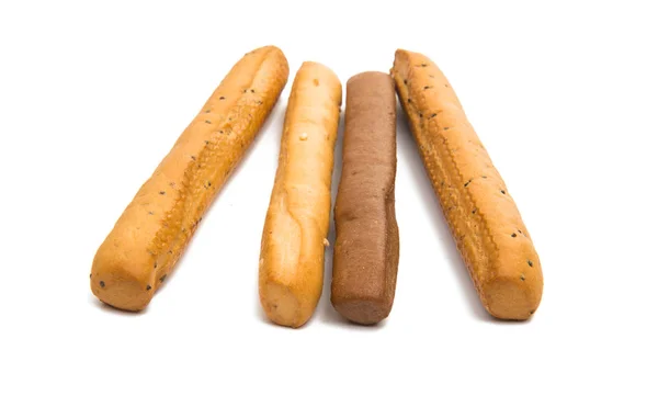 Bread sticks isolated — Stock Photo, Image
