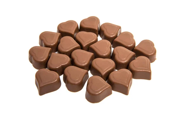 Cioccolato caramelle isolato — Foto Stock