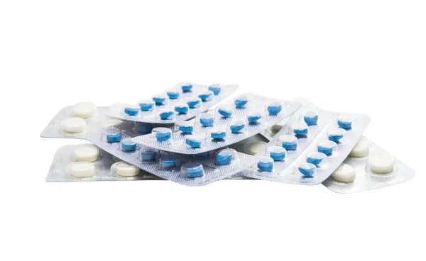 Imballaggio di pillole isolate — Foto Stock