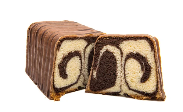 Chocolate roll isolated — Stock Photo, Image