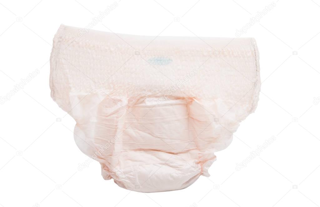 female diapers isolated 