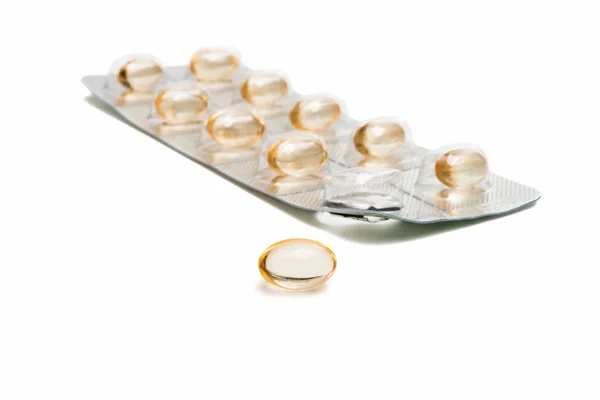 Pills in the package isolated — Stock Photo, Image