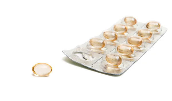 Pills in the package isolated — Stock Photo, Image