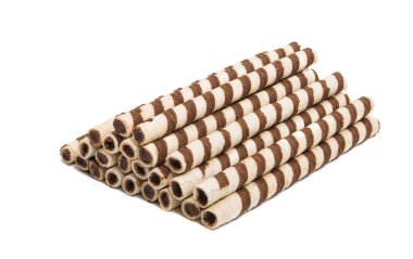 Gözleme sopa ile izole çikolata 