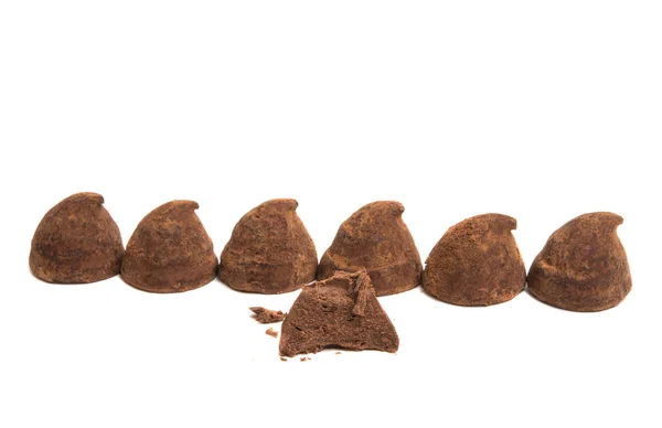 절연의 벨기에 플 초콜릿 개 — 스톡 사진