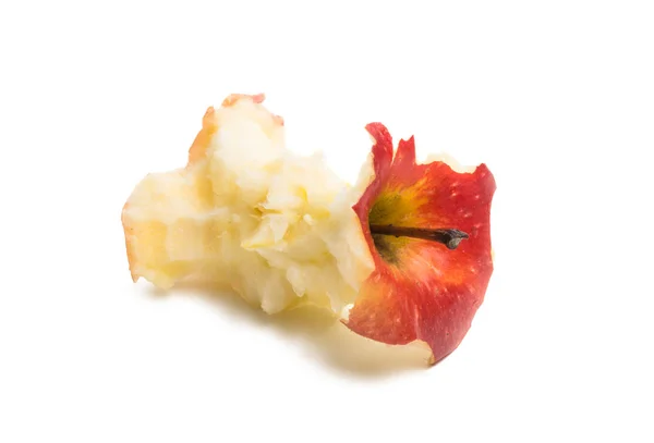 Saplama olgun elma izole — Stok fotoğraf