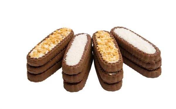 Cookie kacang terisolasi — Stok Foto