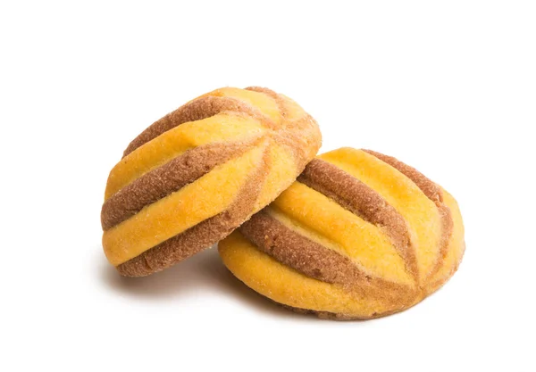 Biscoitos listrados isolados — Fotografia de Stock