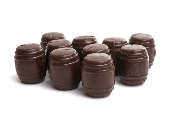 Chocolade snoepje met likeur siroop — Stockfoto