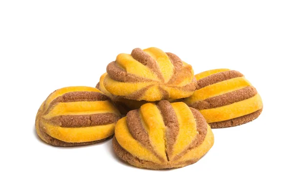 Striped cookies isolated — Stock Photo, Image