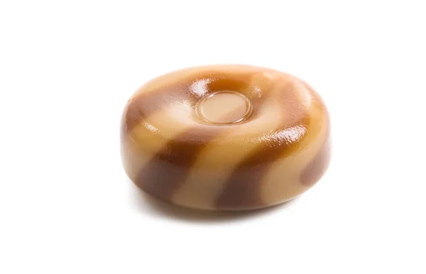 Lollipop milk caramel isolated — Stock Photo, Image