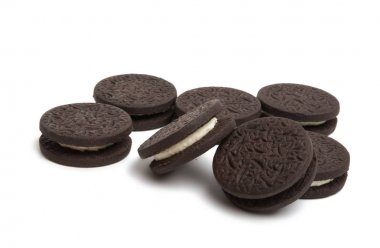 izole çift sandviç kurabiye 