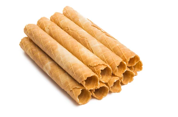 Rollos de waffle aislados — Foto de Stock