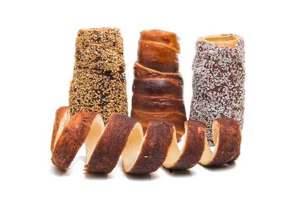 Czech trdelnik isolated — Stock Photo, Image