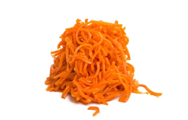 Grated carrots isolated — Stock Photo, Image