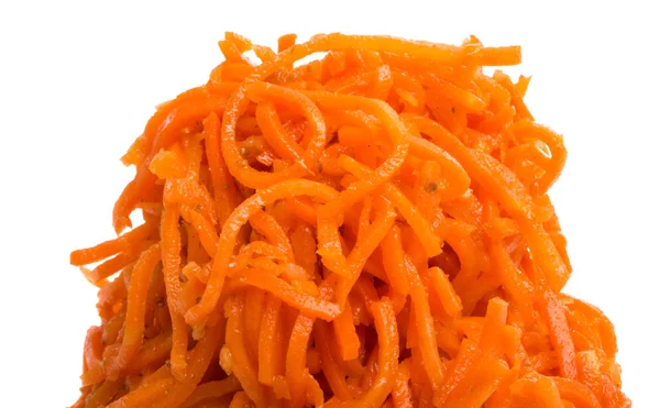 Grated carrots isolated — Stock Photo, Image