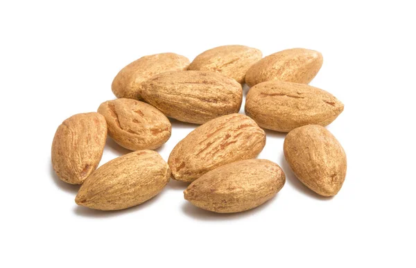 Amandes dorées isolées — Photo