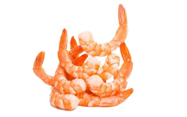 Boiled shrimp isolated — Stock Photo, Image