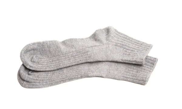 Сірий шкарпетки, ізольовані — стокове фото