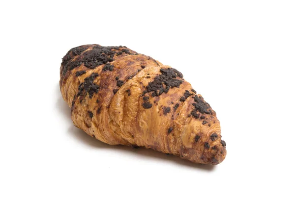 Choklad croissant isolerade — Stockfoto