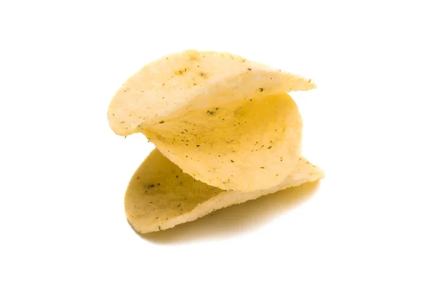 Potato chips isolated — Stock Photo, Image