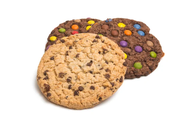 Biscotti americani con gocce colorate isolate — Foto Stock