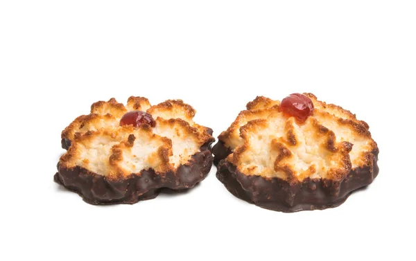 Kokos koekjes geïsoleerd — Stockfoto