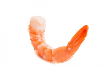 haşlanmış karides izole 