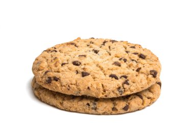 Bisküvi çikolata damla izole 