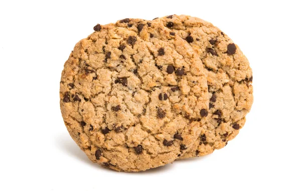 Biscuits avec gouttes de chocolat isolés — Photo