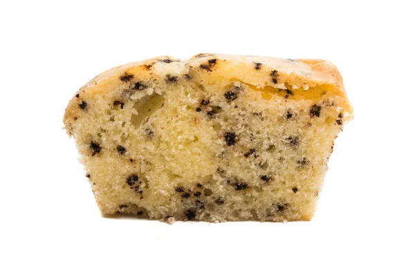 Muffin con cioccolato isolato — Foto Stock